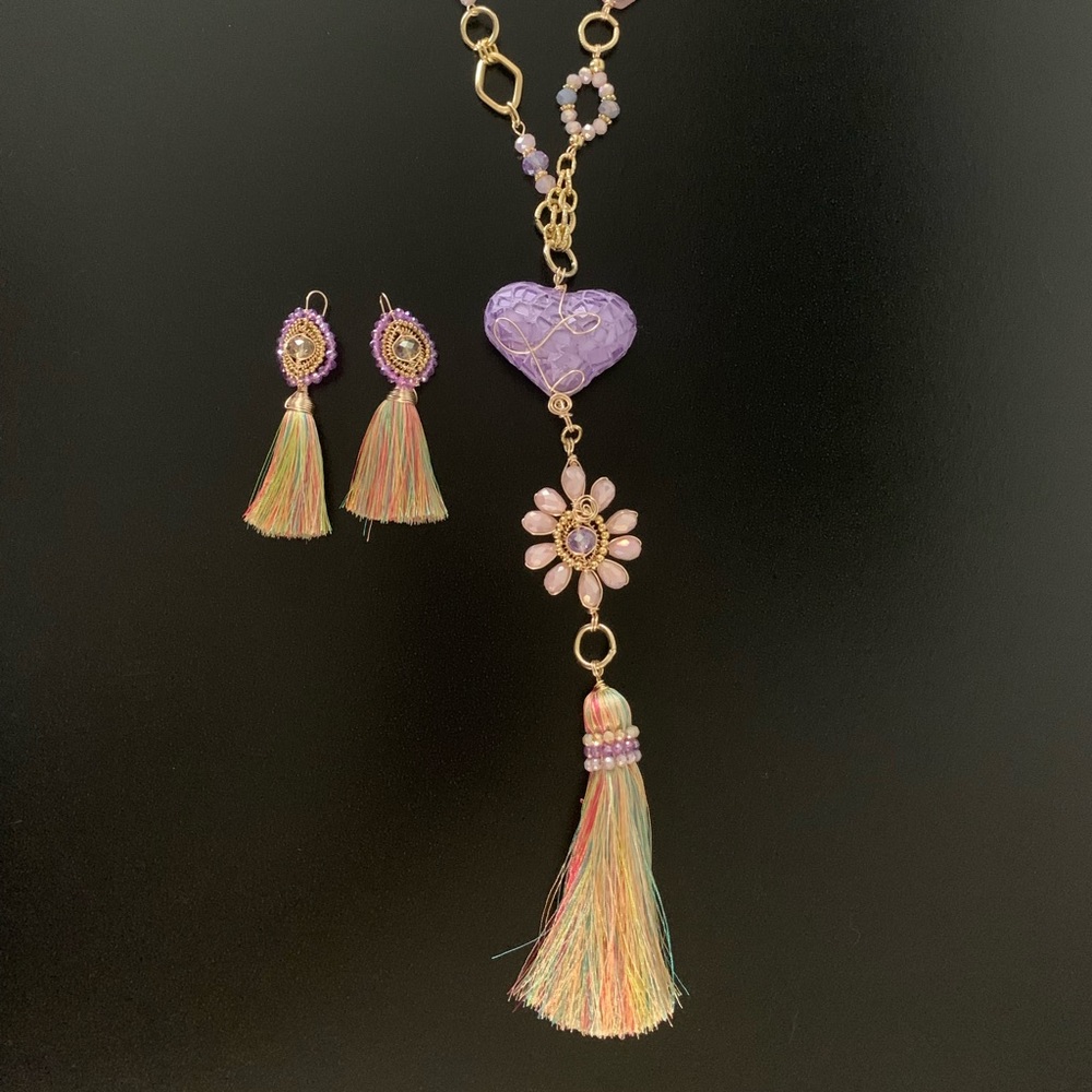 Tassel Necklace & Earring Sets